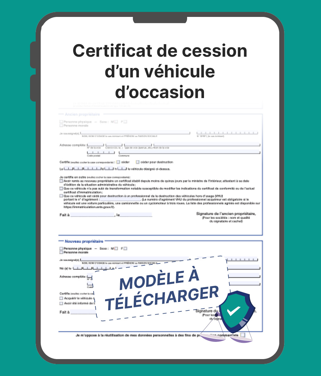 Certificat de Cession du Véhicule